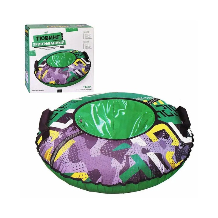 Детская зимняя ватрушка тюбинг для катания 85 см — картинка 4