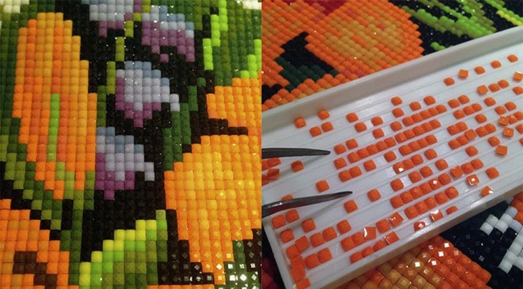 Алмазная вышивка «Весеннее поле» — картинка 2