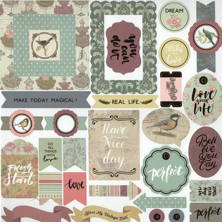 Набор бумаги для скрапбукинга «Модерн» 30,5x30,5 см — картинка 5