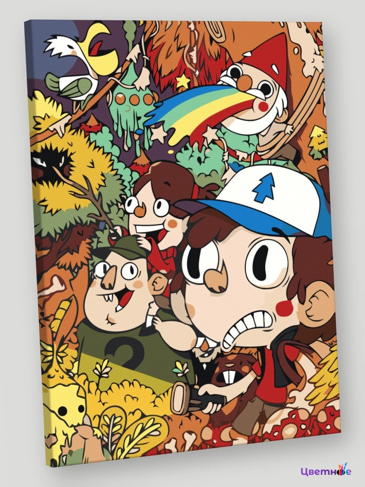 Картина по номерам Gravity Falls Гравити Фолз арт