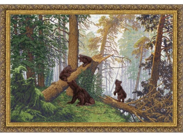 Набор для вышивания «Утро в сосновом лесу» Ивана Шишкина — картинка 2