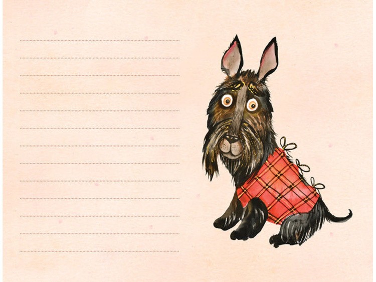 Пёсики в блокнотике. Лохматые записки. Спаниель — картинка 2