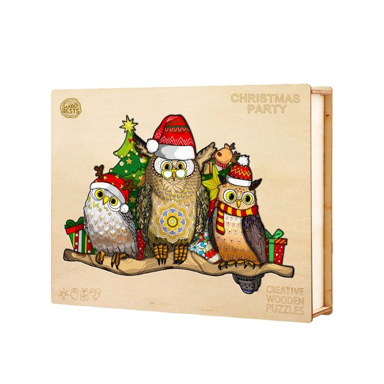 Деревянные пазлы «Новогодняя Вечеринка L», Woodbests — картинка 4