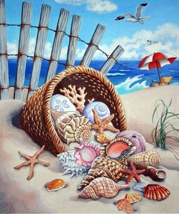 Алмазная вышивка «На морском берегу» — картинка 2