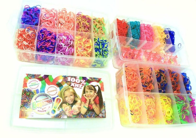 Набор для плетения фенечек Вералина Loom bands 25 цветов — картинка 2