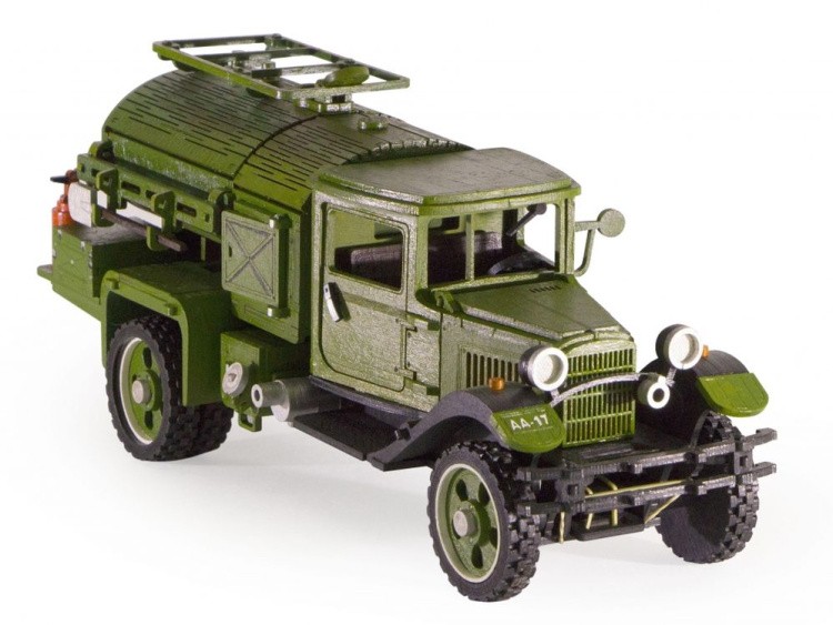 Конструктор из дерева «Грузовик Полуторка Заправщик», Lemmo — картинка 6