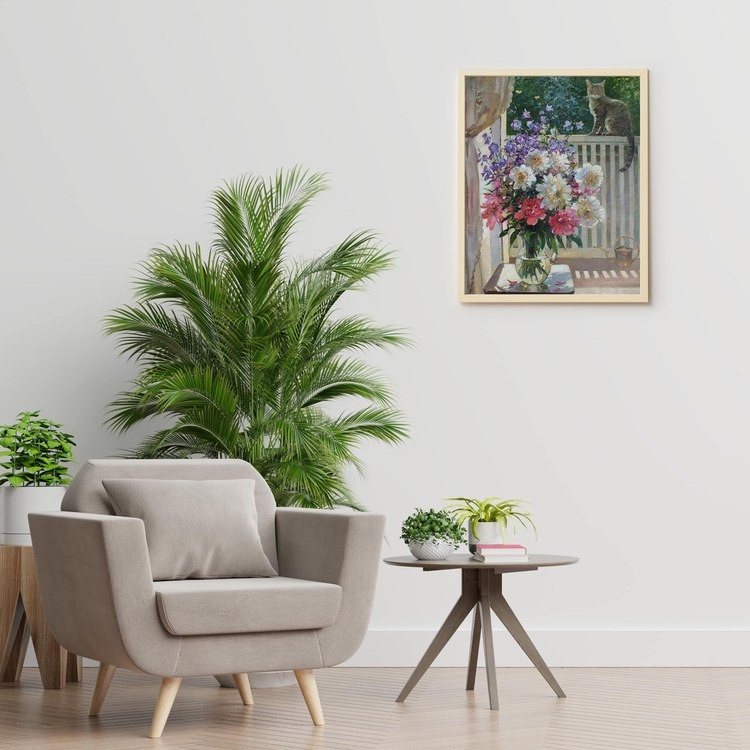 Картина по номерам «Штуц Е. На балконе» — картинка 4