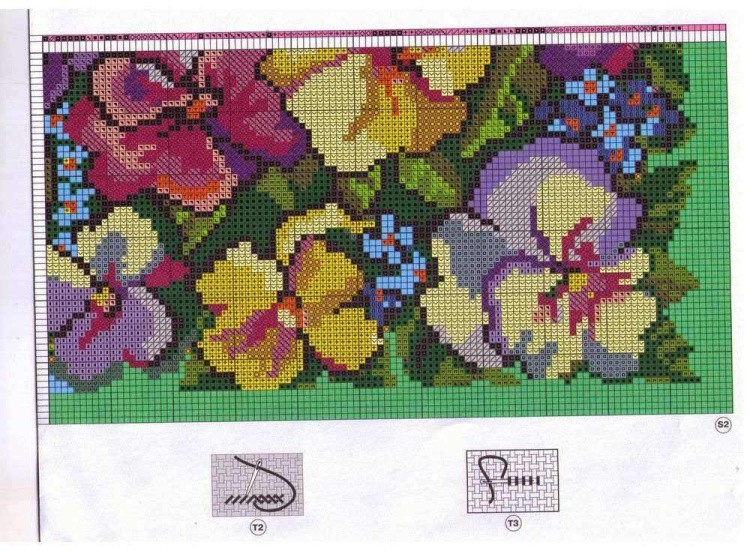 Набор для вышивания «Подушка. Анютки» — картинка 7