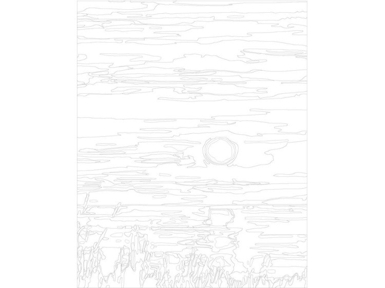 Картина по номерам «Речной закат» — картинка 3