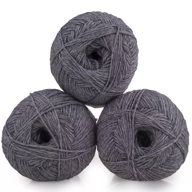 Пряжа из Троицка Шотландский твид (96), серый меланж, 5 шт. по 100 г — картинка 3