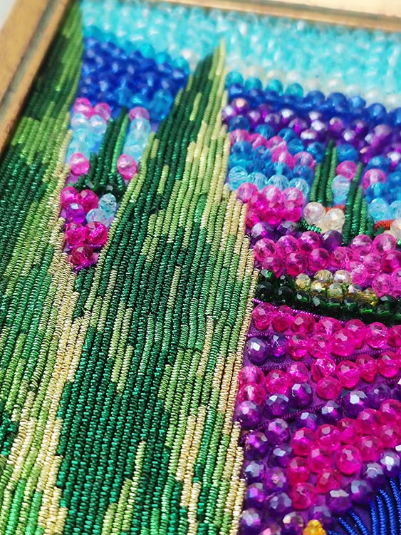 Набор вышивки хрустальными камнями «Лавандовые поля» — картинка 12