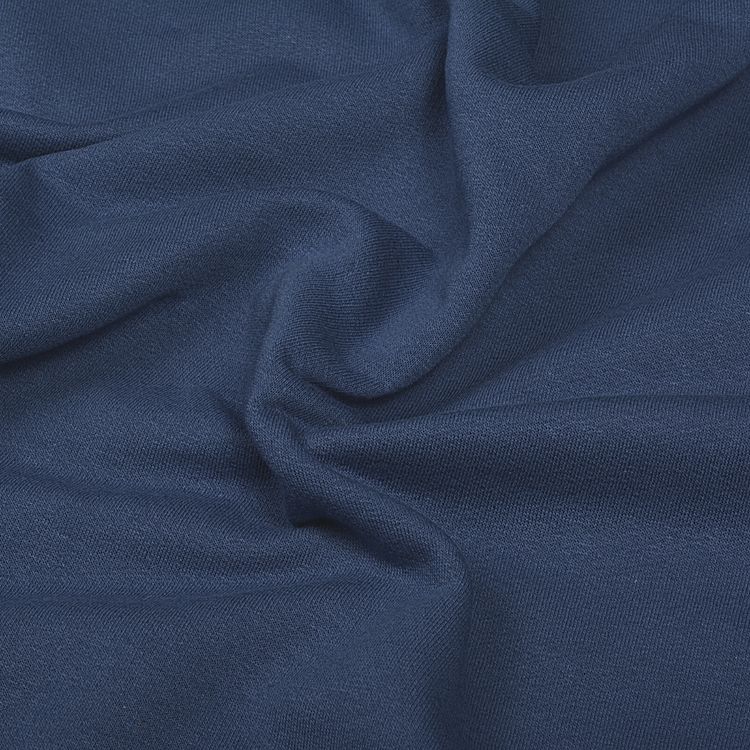 Ткань трикотаж Футер 2х нитка, опененд, 10 м x 200 см, 190 г/м², цвет: индиго, TBY — картинка 2