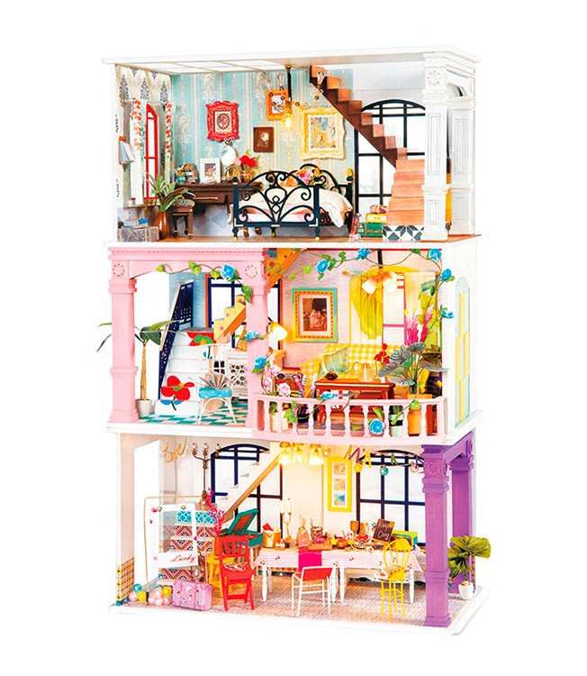 Набор для создания миниатюры (румбокс) «Парижская спальня» — картинка 7