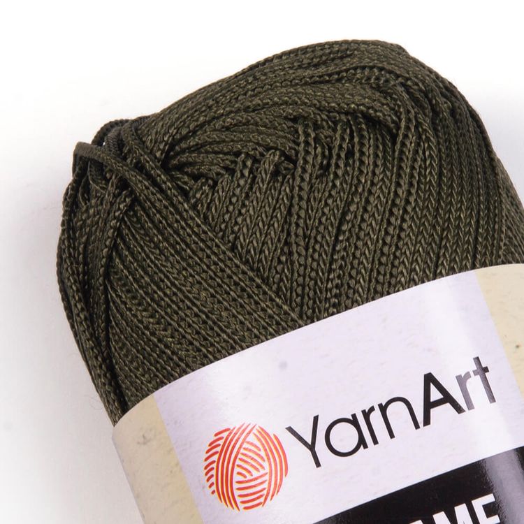 Пряжа YarnArt Macrame (164), оливковый, 5 шт. по 50 г — картинка 2