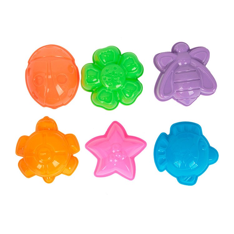 Космический песок 3 кг, желтый (с песочницей и формочками) — картинка 6