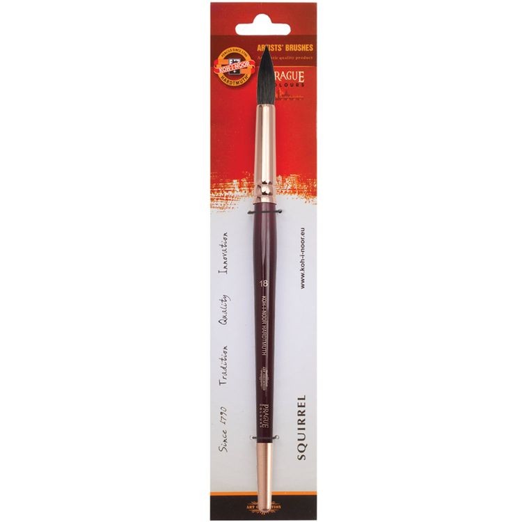 Кисть художественная KOH-I-NOOR белка, круглая, №18 — картинка 2