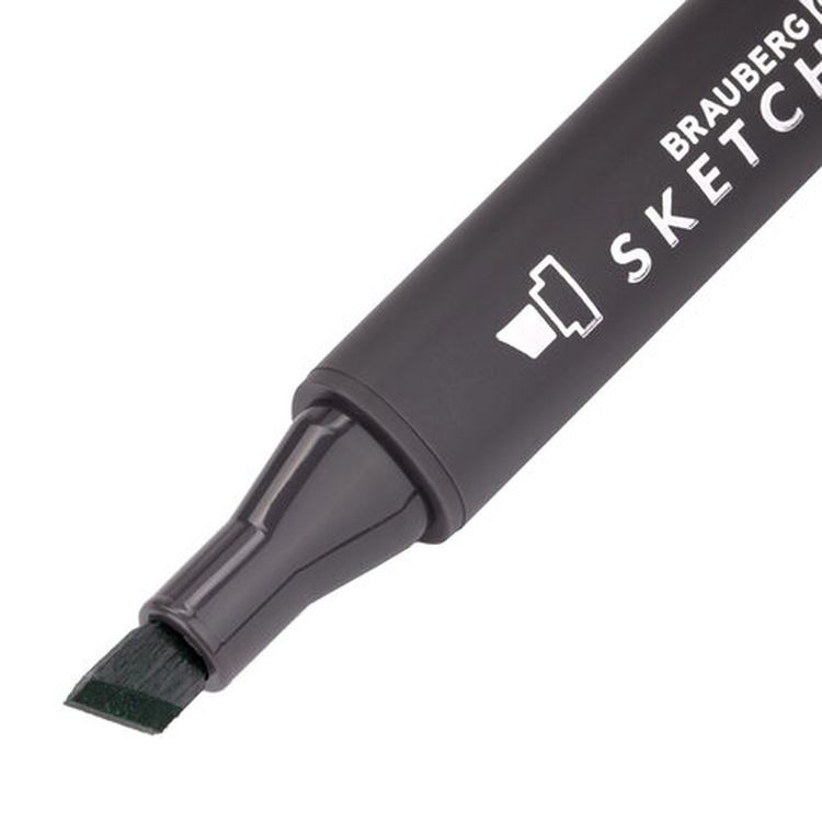 Маркер для скетчинга двусторонний 1 мм - 6 мм BRAUBERG ART CLASSIC, цвет: изумрудный — картинка 3