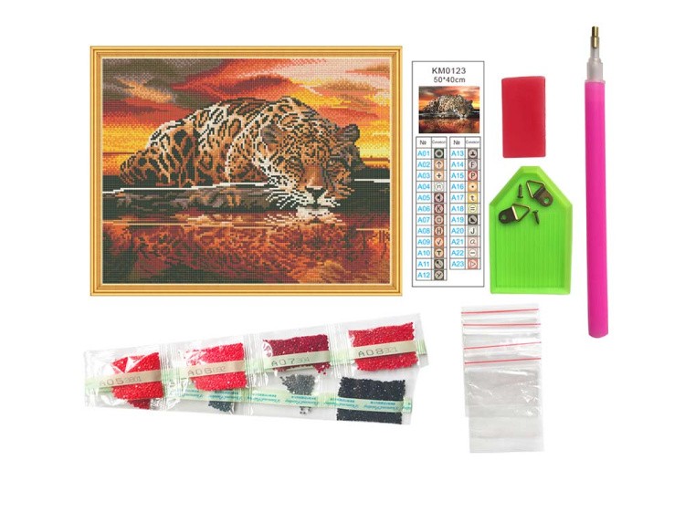 Алмазная вышивка «Ягуар» — картинка 2