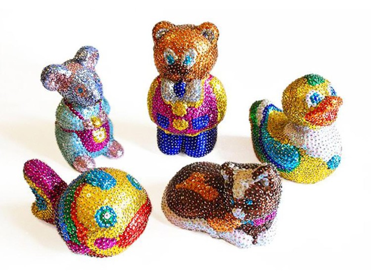 Объемная фигурка из пайеток «Мишка» — картинка 5