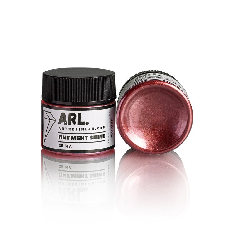 Пигмент SHINE MAROON, красно-бордовый 25 мл, Art Resin LAB — картинка 2