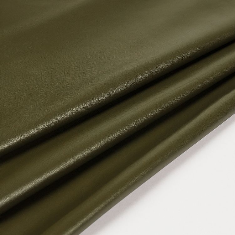 Кожа на трикотаже, 5 м x 137 см, 220 г/м², цвет: хаки, TBY — картинка 2