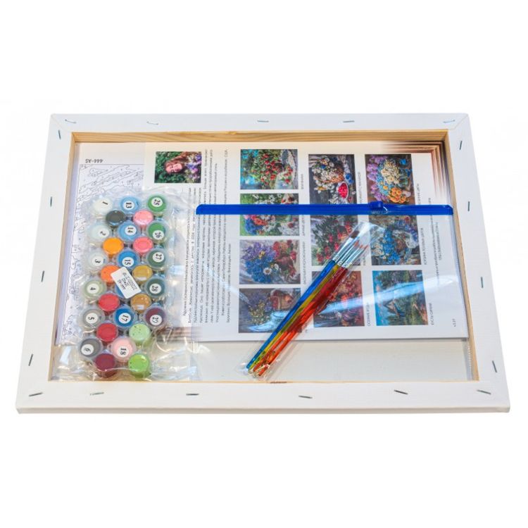 Картина по номерам «Дачные цветочки» — картинка 3