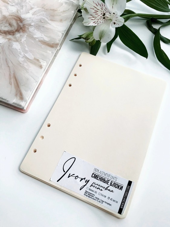 Сменный блок, Ivory Clear, 40 листов, А5 — картинка 2