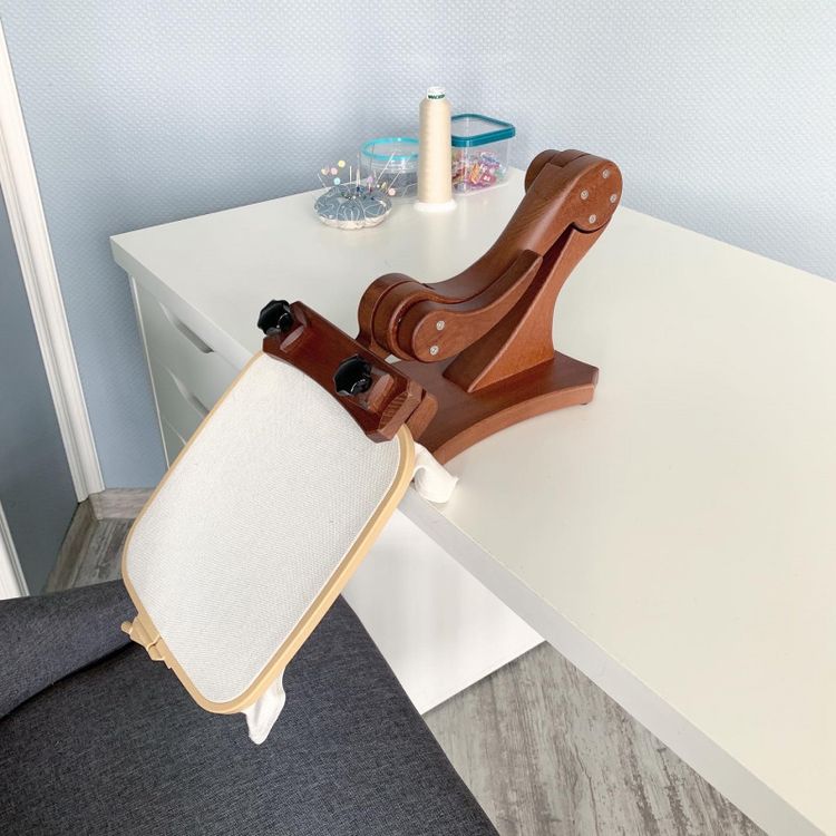 Настольный держатель для пялец «Змей Горыныч» с дополнительными лапками (тик), Дубко — картинка 9