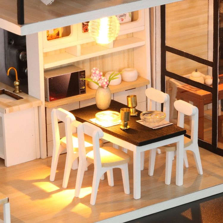 Набор для создания миниатюры (румбокс) «Студия в стиле модерн» (русифицированная версия) — картинка 4