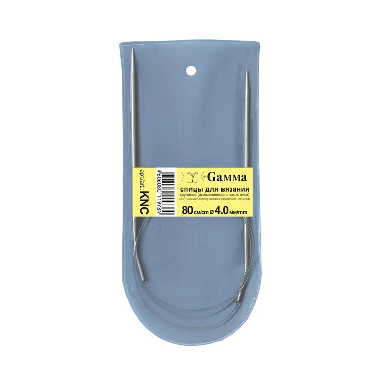 Спицы круговые 80 см, металл, d 4 мм, Gamma — картинка 2
