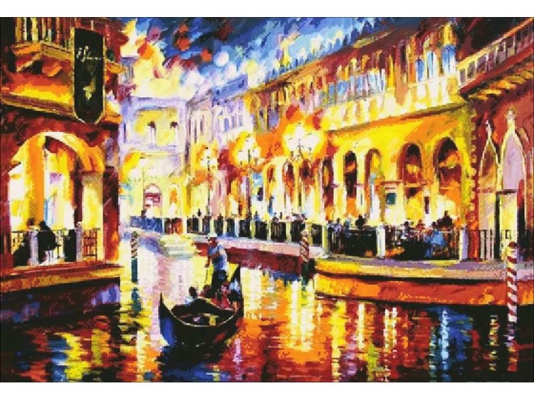Алмазная вышивка «Улицы Венеции» — картинка 2