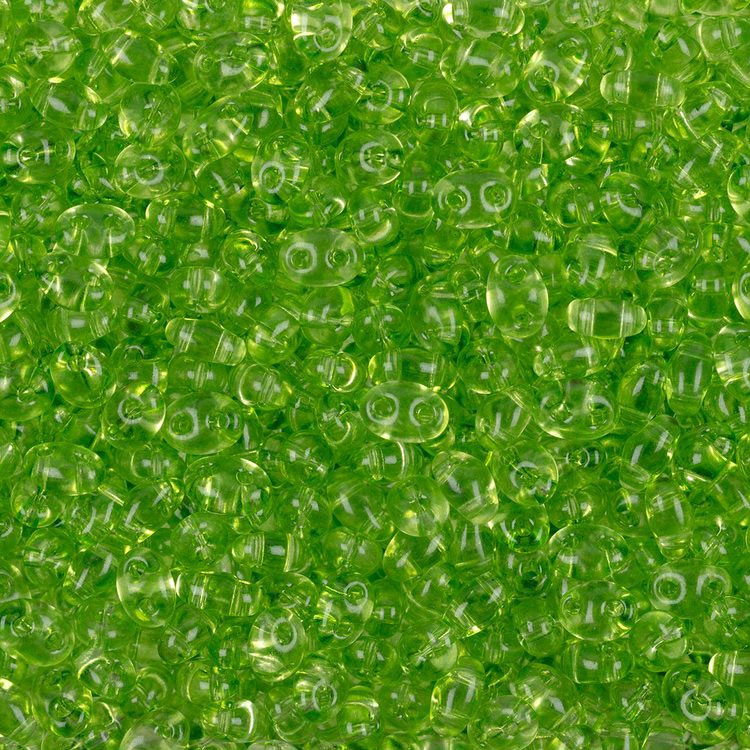 Бисер Чехия TWIN 3, 321-96001, 2,5x5 мм, 500 г, цвет: B5021 светло-зеленый