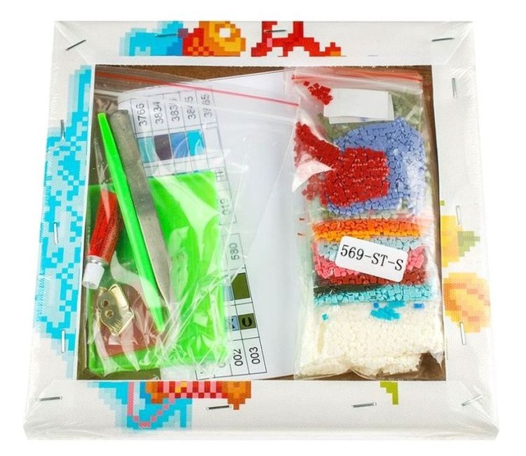 Алмазная вышивка «Зонтик с бантиком» — картинка 4