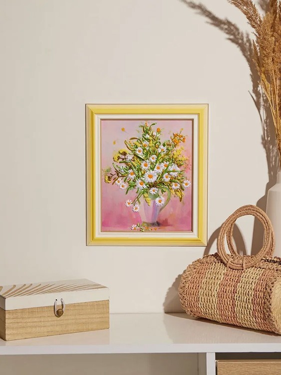 Вышивка лентами «Белый букет» — картинка 10