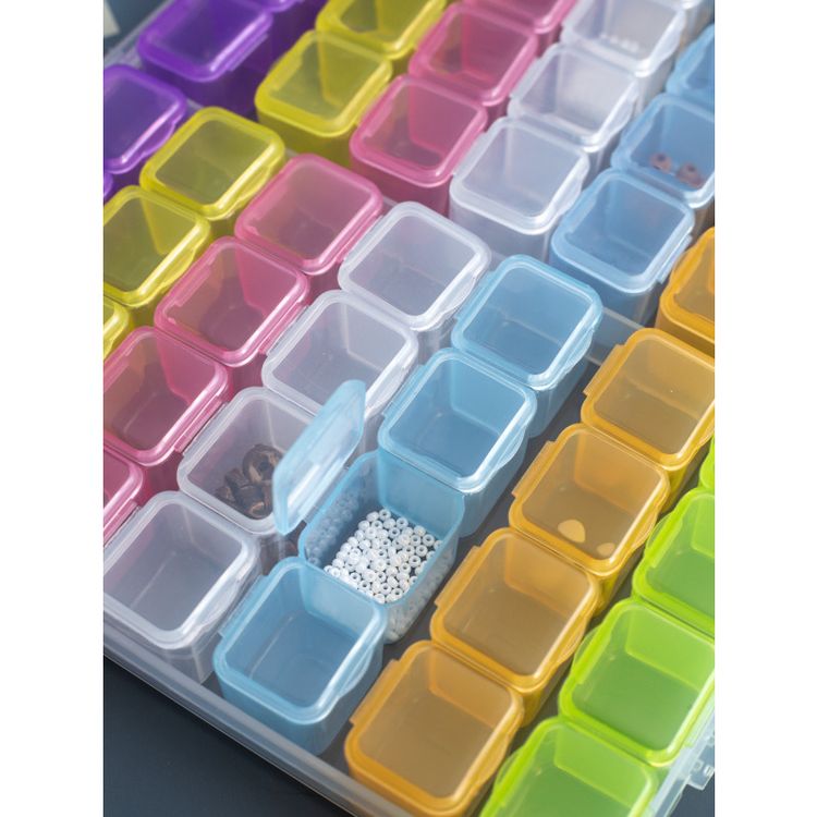 Контейнер для бисера (56 баночек), 7 цв. — картинка 5