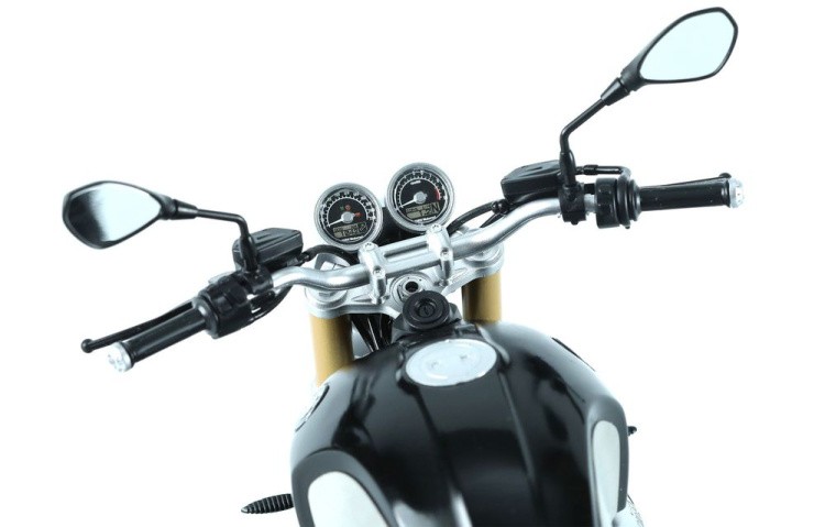 Сборная модель мотоцикла «BMW R nineT (Pre-colored Edition)», пластик, масштаб 1:9, MENG — картинка 5
