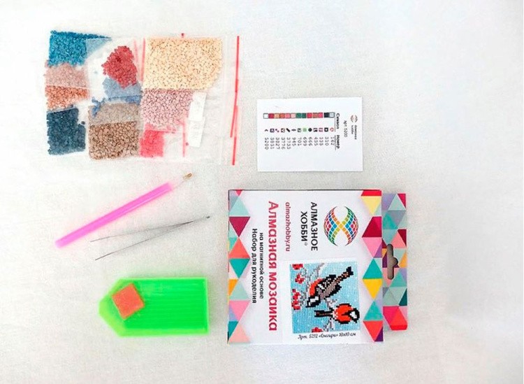 Алмазная вышивка-магнит «Совушка» — картинка 3