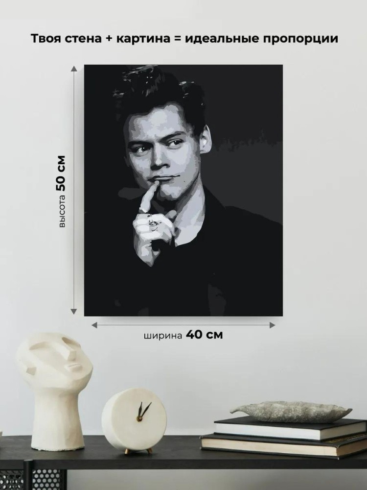 Картина по номерам «Гарри Стайлс» — картинка 3