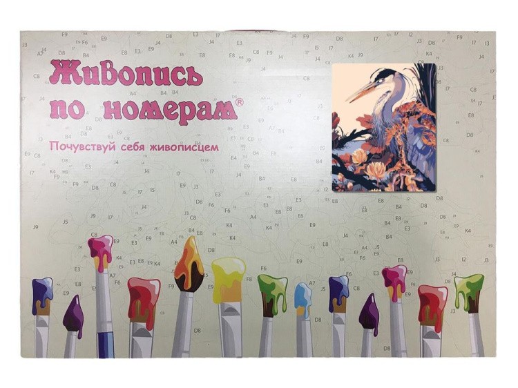 Картина по номерам «Цапля» — картинка 3