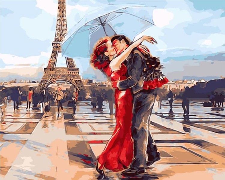 Картина по номерам «Французский поцелуй»