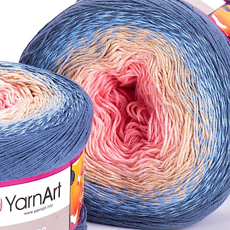Пряжа YarnArt Flowers (262), мультиколор, 5 шт. по 200 г — картинка 2