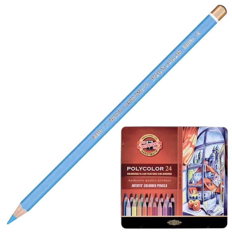 Карандаши цветные художественные KOH-I-NOOR «Polycolor», 24 цв., 3,8 мм — картинка 2