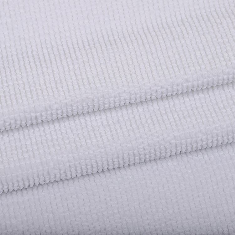 Ткань трикотажная Бифлекс жатка, 3 м, ширина 80 см, 490 г/м², цвет: 1 белый, TBY — картинка 5