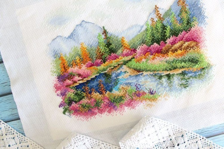 Набор для вышивания «Озеро Джека Лондона» — картинка 3