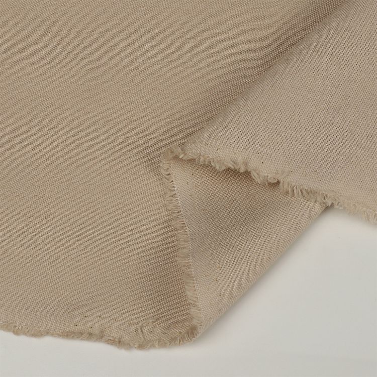 Ткань льняная, 1 м x 140 см, 200 г/м², цвет: светло-бежевый, TBY — картинка 5