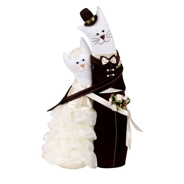 Набор для шитья «Коты-обнимашки свадебные»