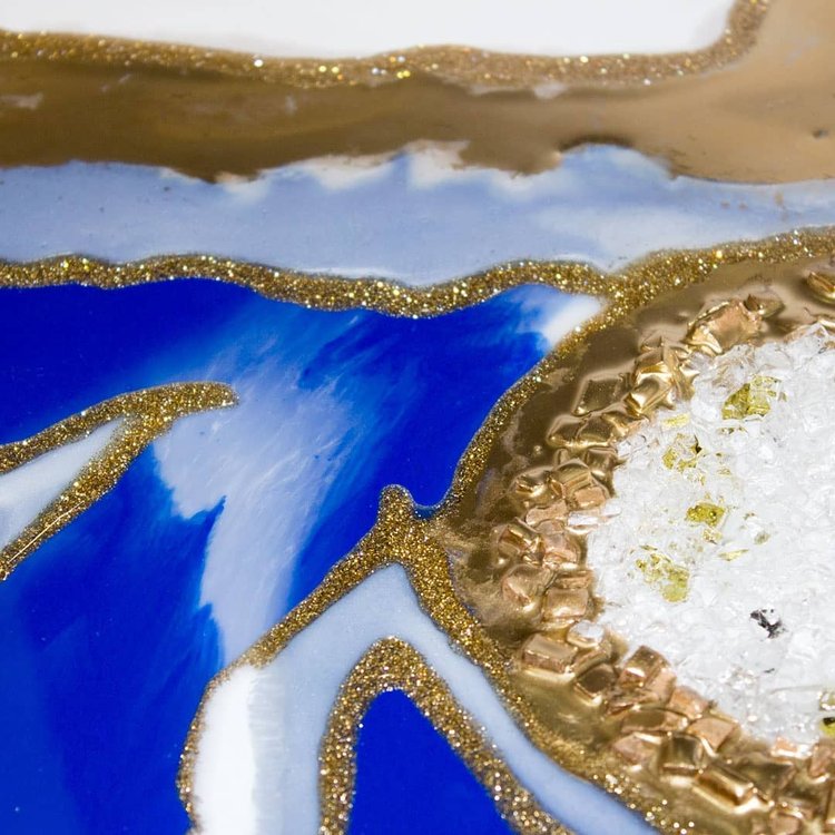 Краситель для эпоксидной смолы синий, 20 г, ALX Studio — картинка 6