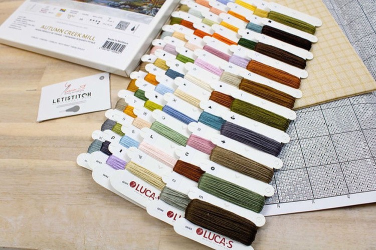 Набор для вышивания «Мельница осеннего ручья» — картинка 3