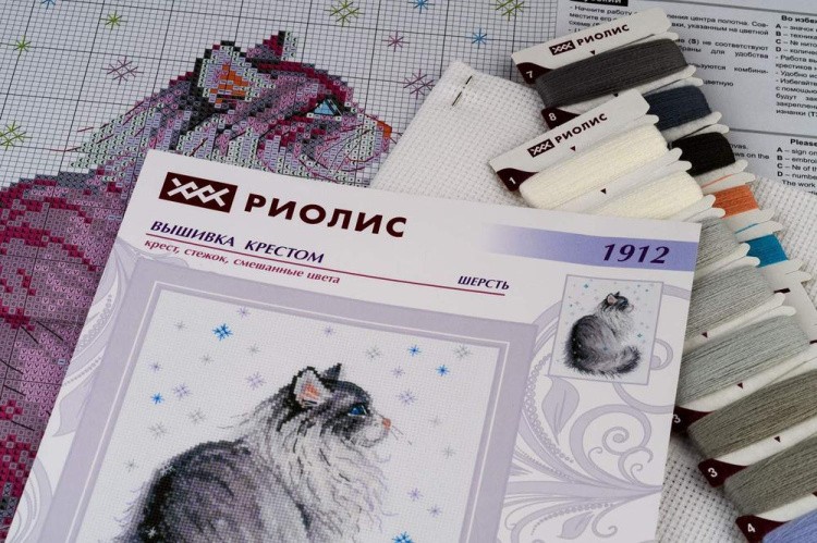 Набор для вышивания «Снежный Мяу» — картинка 2