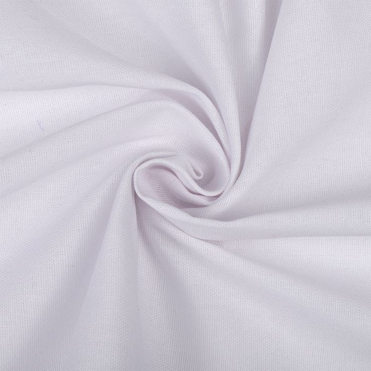 Ткань льняная, 10 м x 140 см, 185 г/м², цвет: белый, TBY